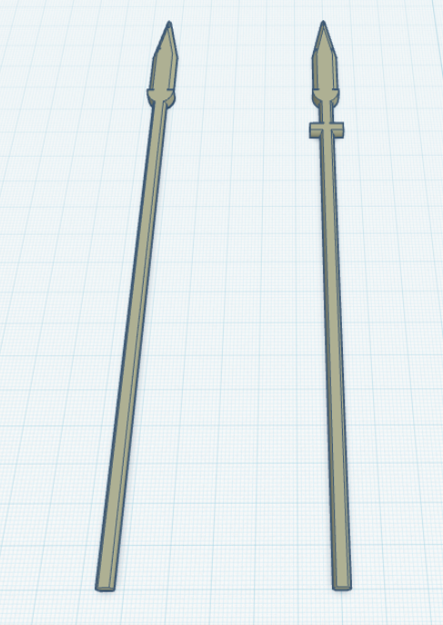 Dummy 13 / Carbon 13 spears 3D model