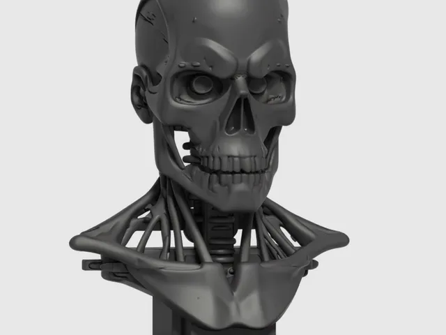 Terminator T800 bust with pedestal