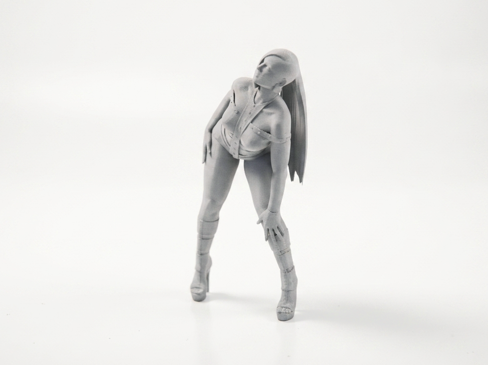 Lady Bent Over Female Figurine 3D Printable