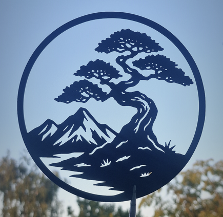 Magnificent Bonsai in a Moon Frame