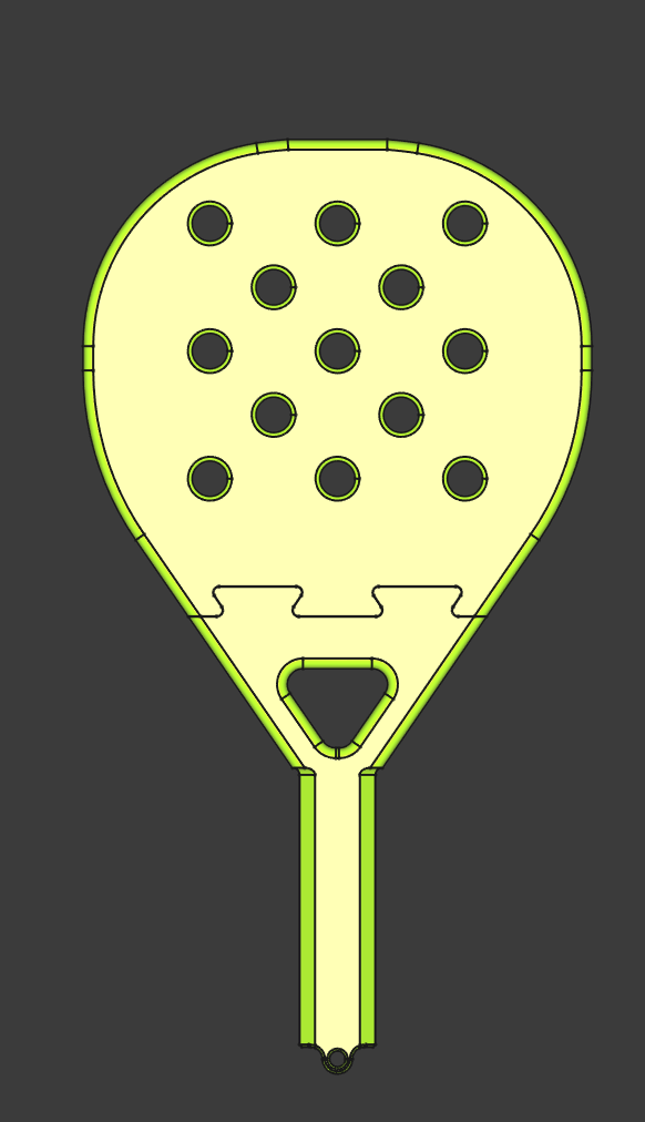 Miniatura 3 do modelo 3D Padel Racket