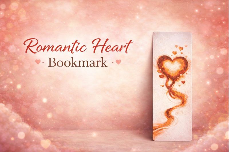 Heart Bookmark – HueForge Multicolor Print