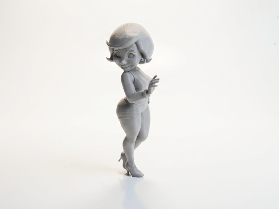Woman Looking Back Figurine Female Figure 3D Printable