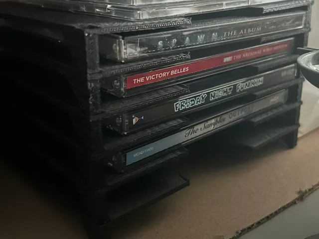 CD jewl case shelf