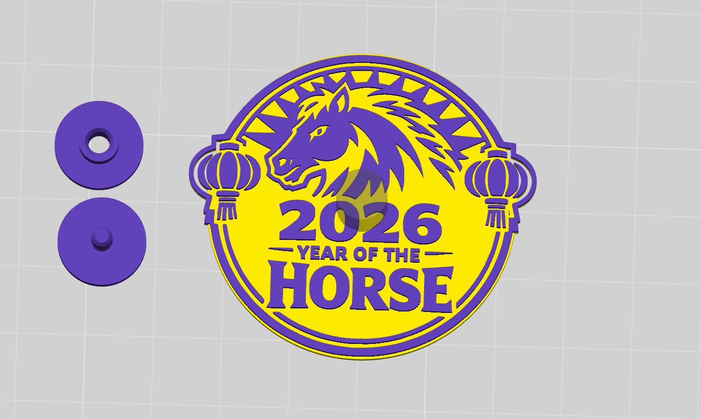 Year of the Horse Emblem Spinner: Lunar New Year 2026
