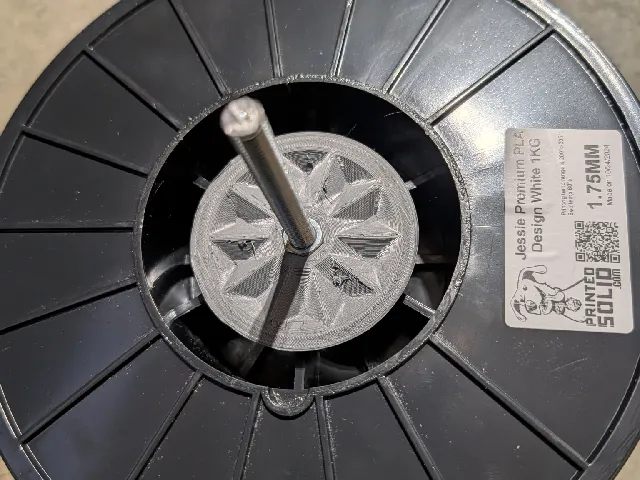 Minimal spooler using threaded rod