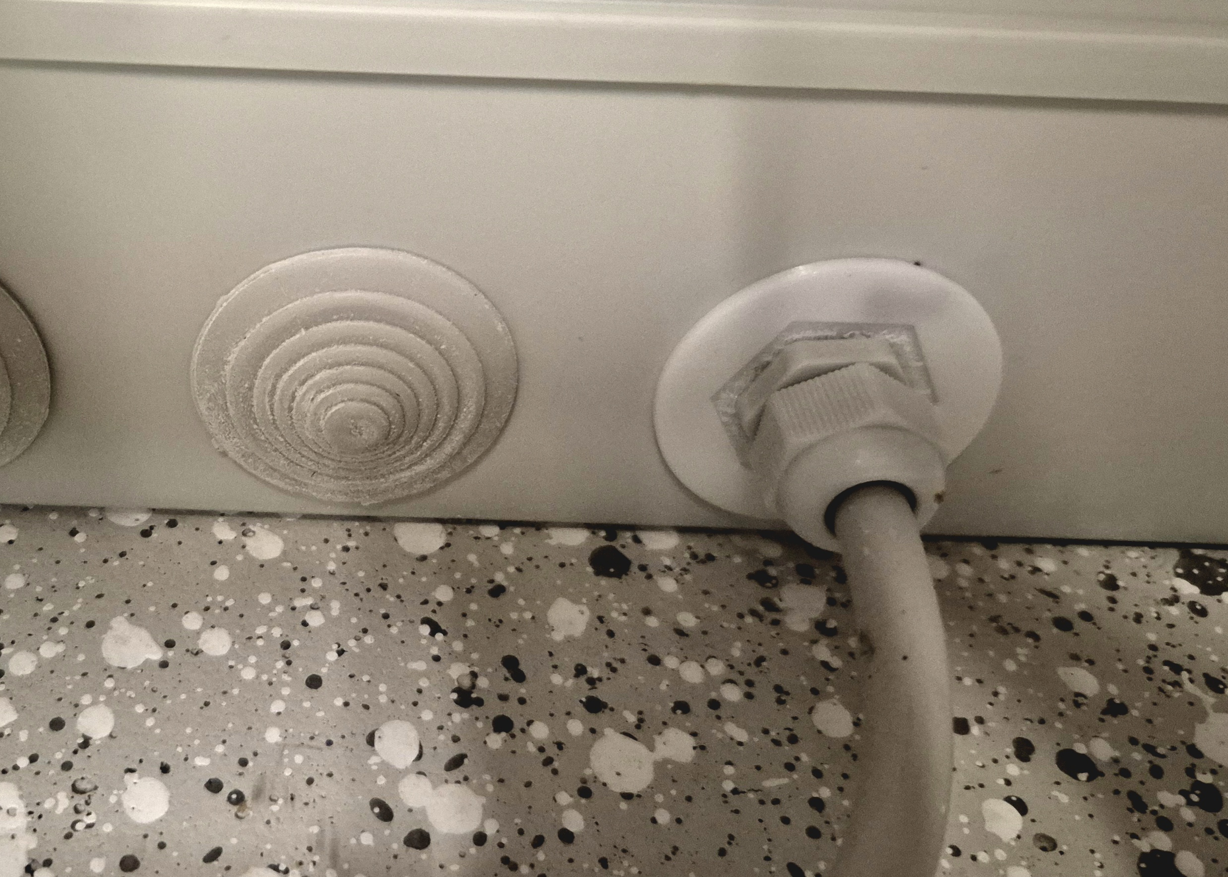 PG cable gland adapter as replacements for rubber plugs