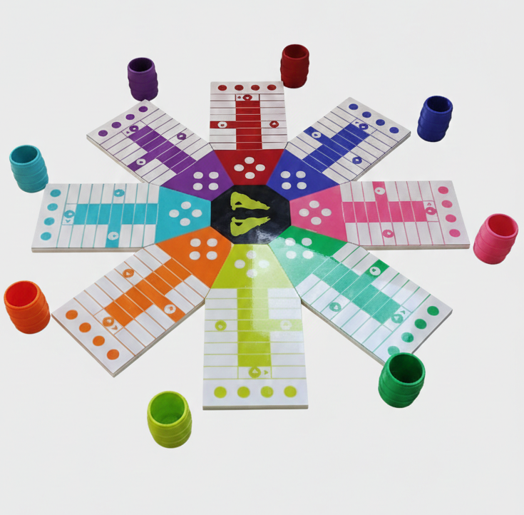 Parchis 8 Jugadores - Ludo Parcheesi Sorry 8 players