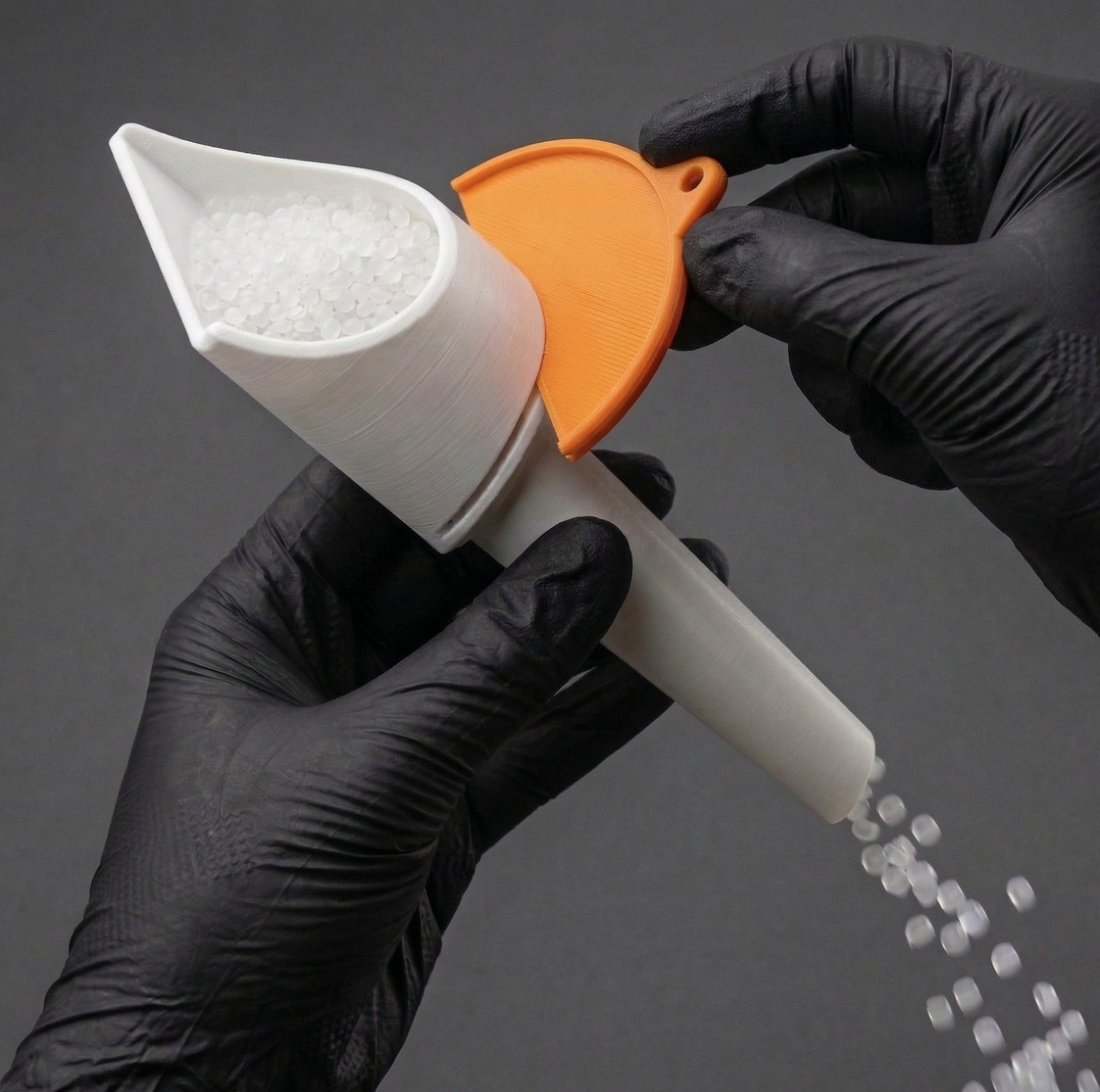 Pellets Tool: Scoop and Funnel