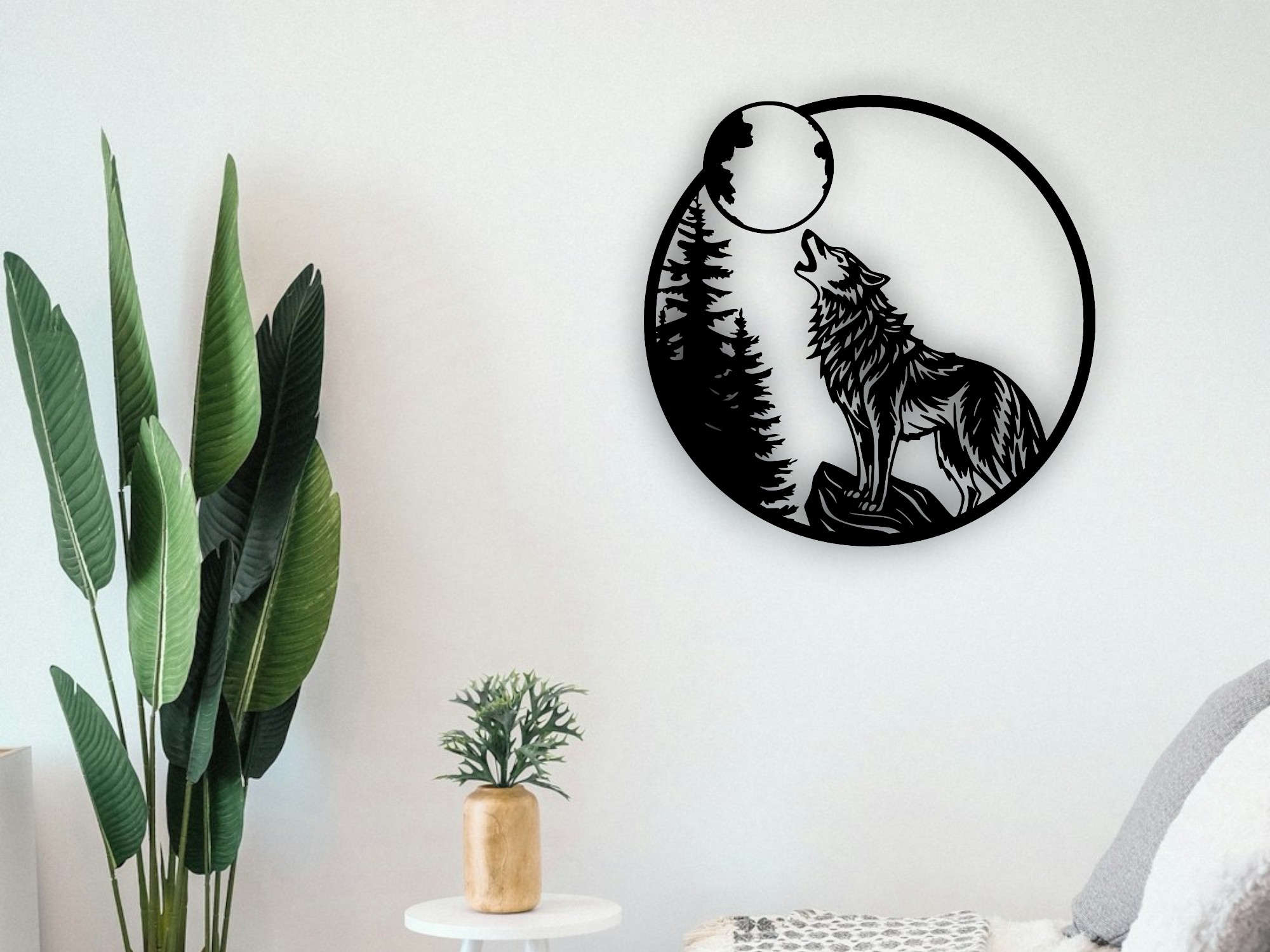 Wolf Howling Wall Art