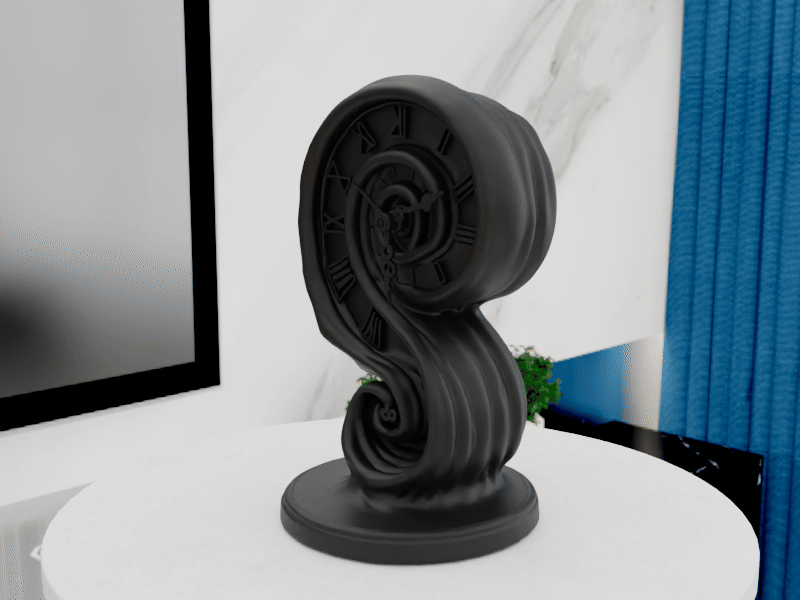 Miniatura 12 do modelo 3D Spiral Clock