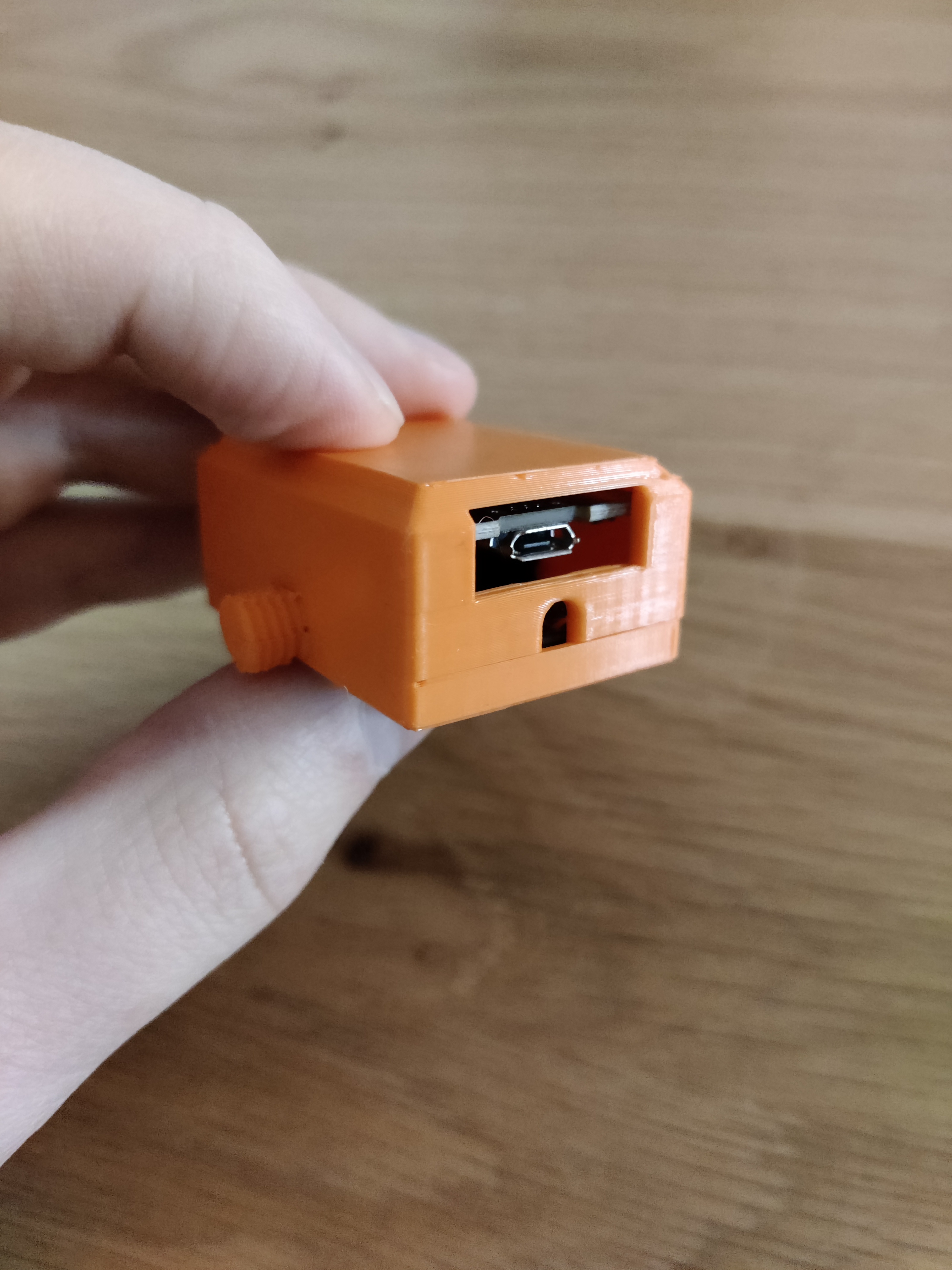 Box rear for ESP32 CAM with power card Micro USB
