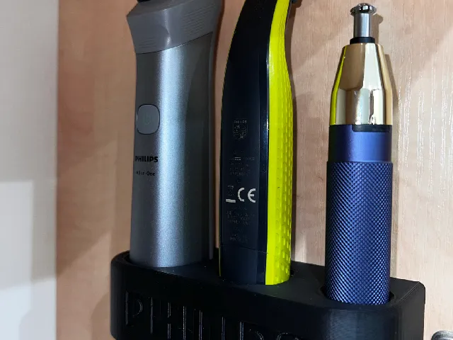 Philips series 5000, OneBlade, Babyliss wall mount.