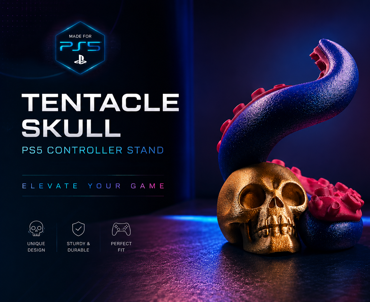 Tentacle Skull Controller Stand