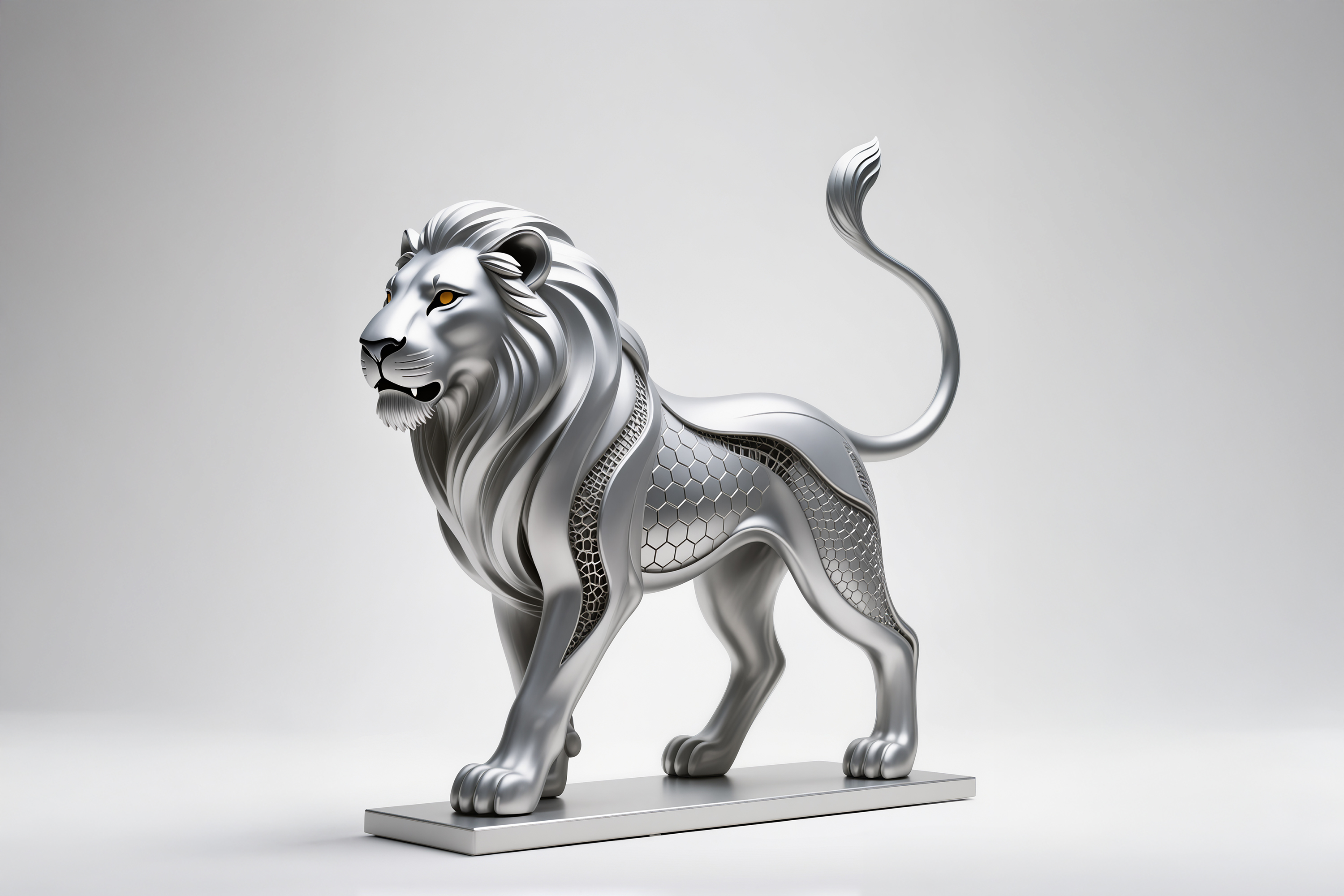 Lion Hexa, Sculpture