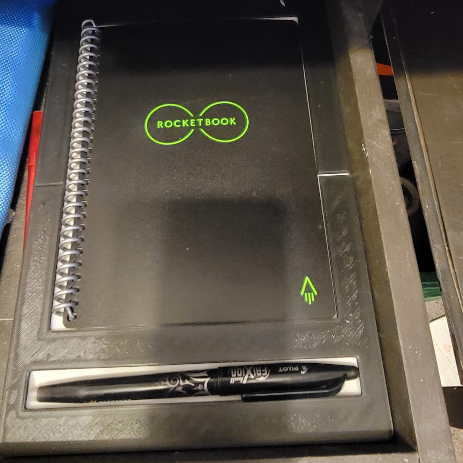 Gridfinity Rocket book holder Organizer