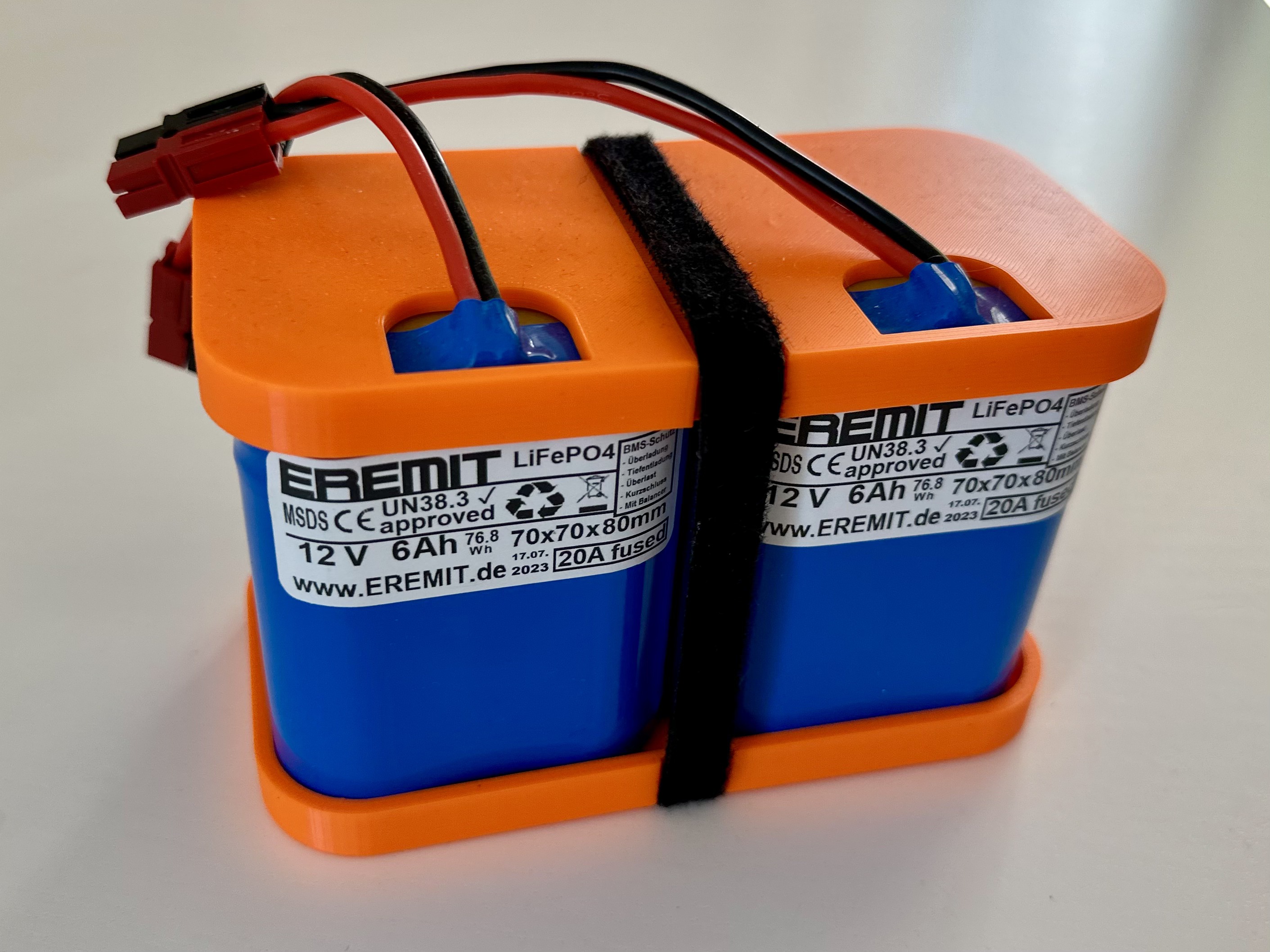 Battery Cage for 2x Eremit LiFePO4 12x6Ah