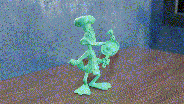Miniatura 4 do modelo 3D Chef Duffy Duck