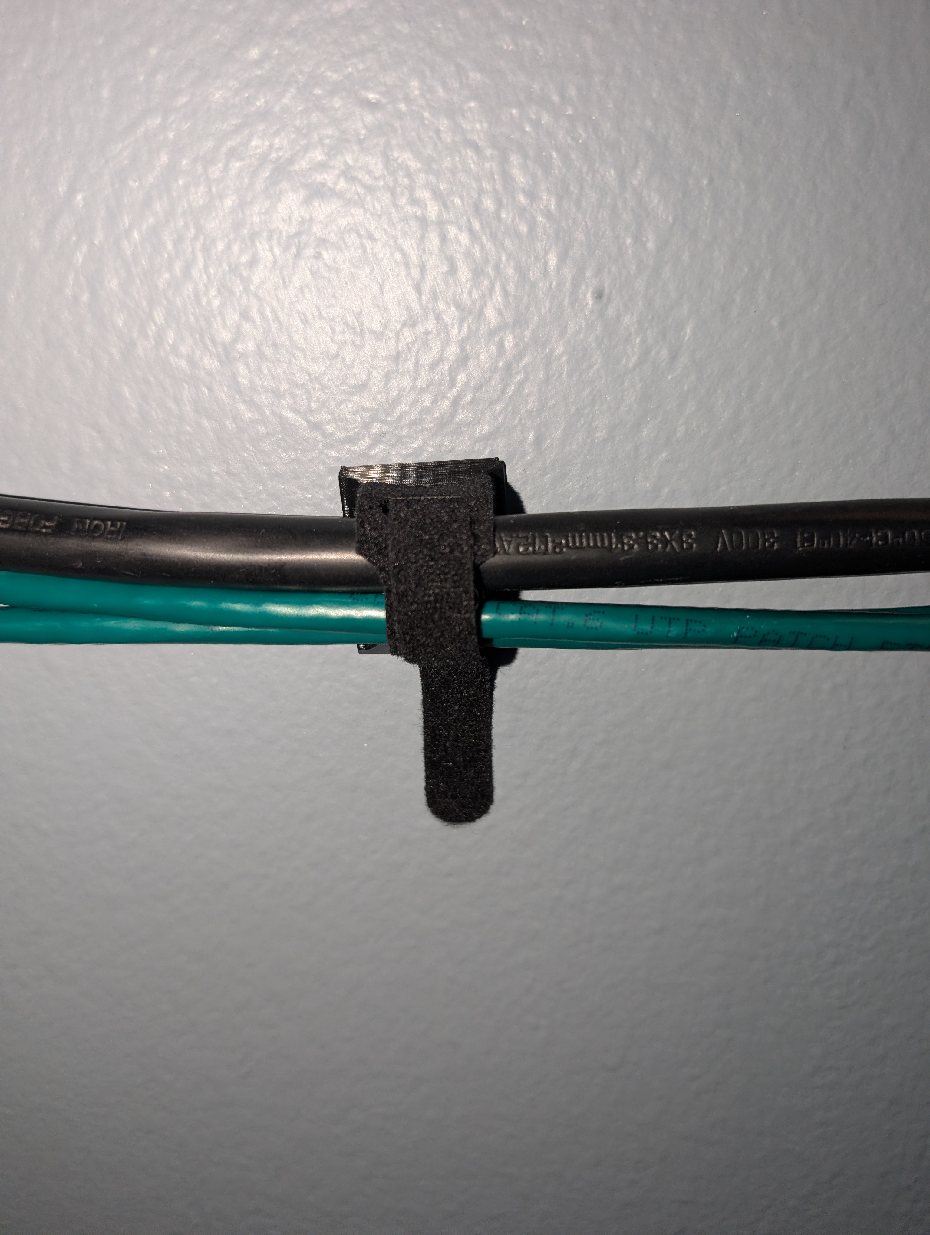 Screw and double sided tape velcro mount