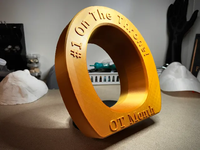 Raised Toilet Seat Trophy