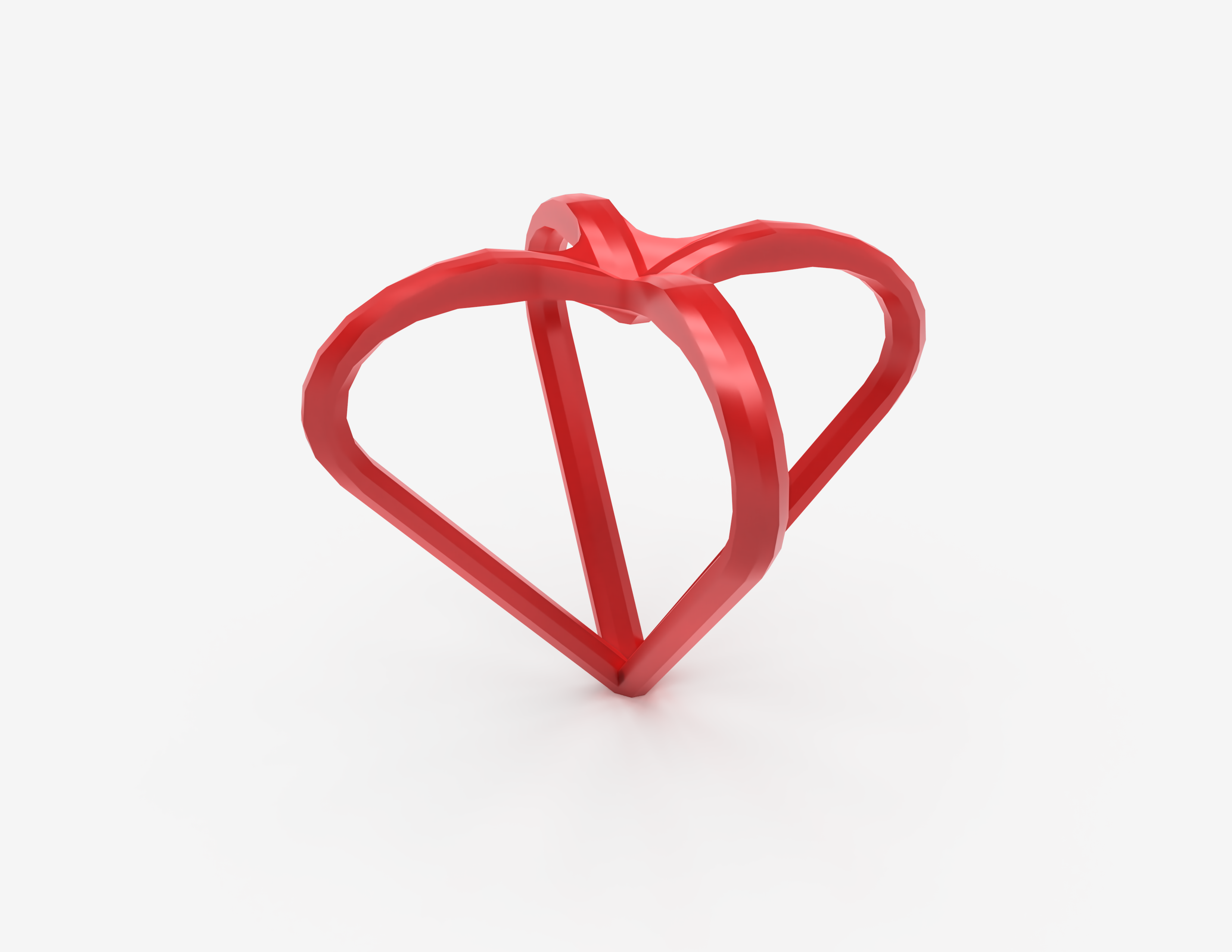 Geometric Heart Desk Ornament