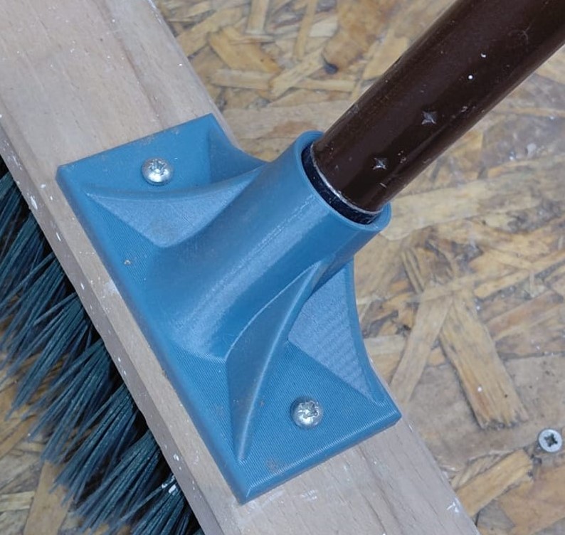 Broom Bracket for threaded broomsticks