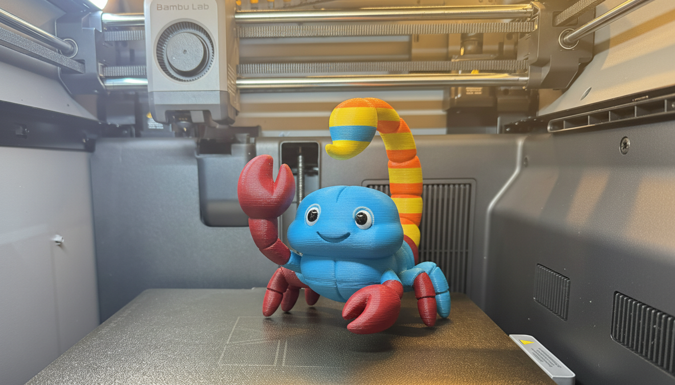 Cute Scorpion Waving - Friendly Desert Dweller
