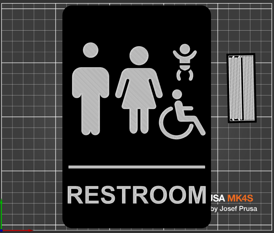 Restroom Sign - Men, Women, Accessible, Diaper Changing