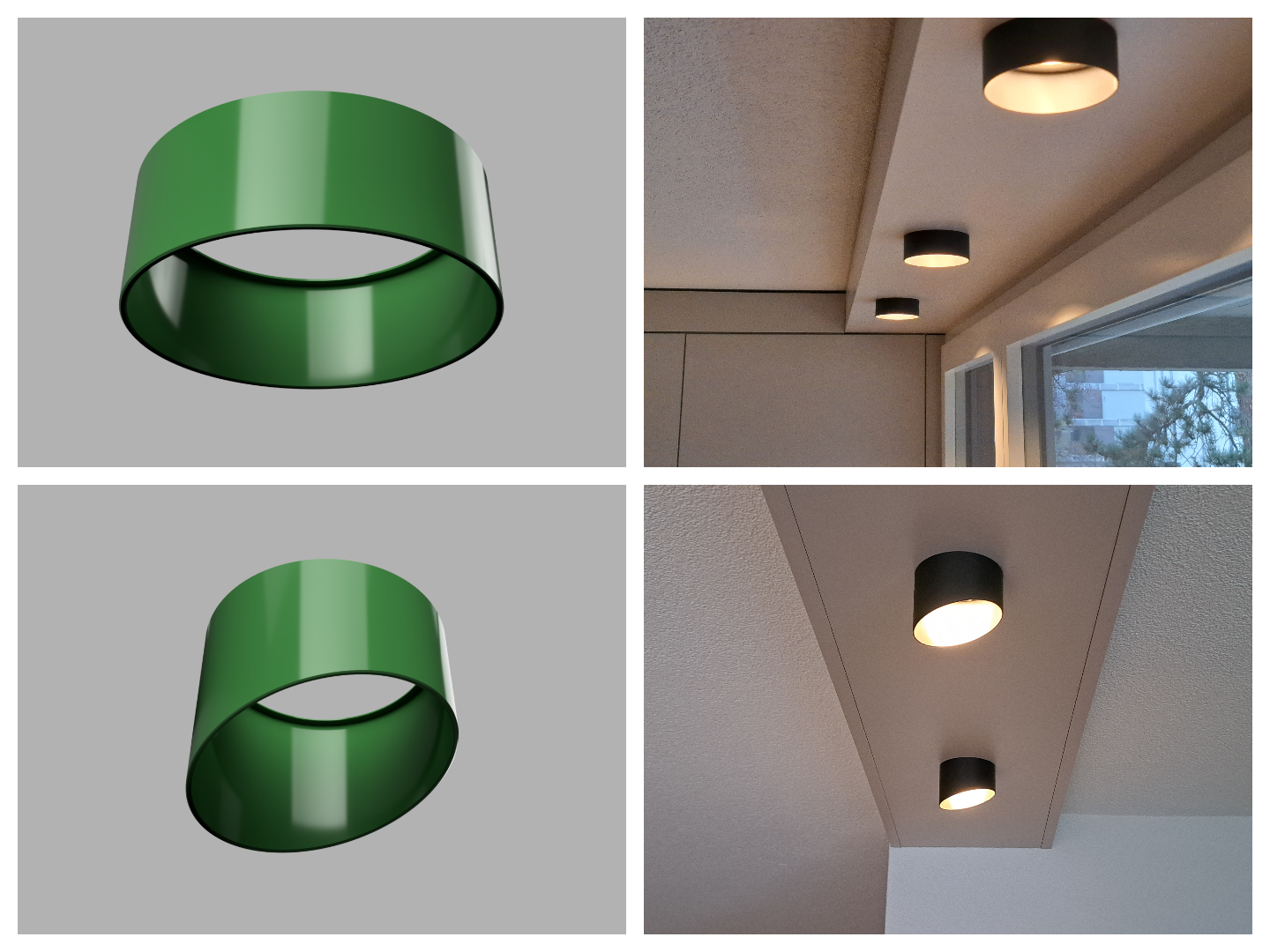 Downlight glare shield, Spot Diameter 78mm