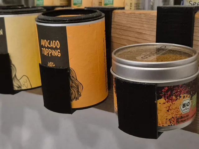 Modular spice holder (hook or tape on)