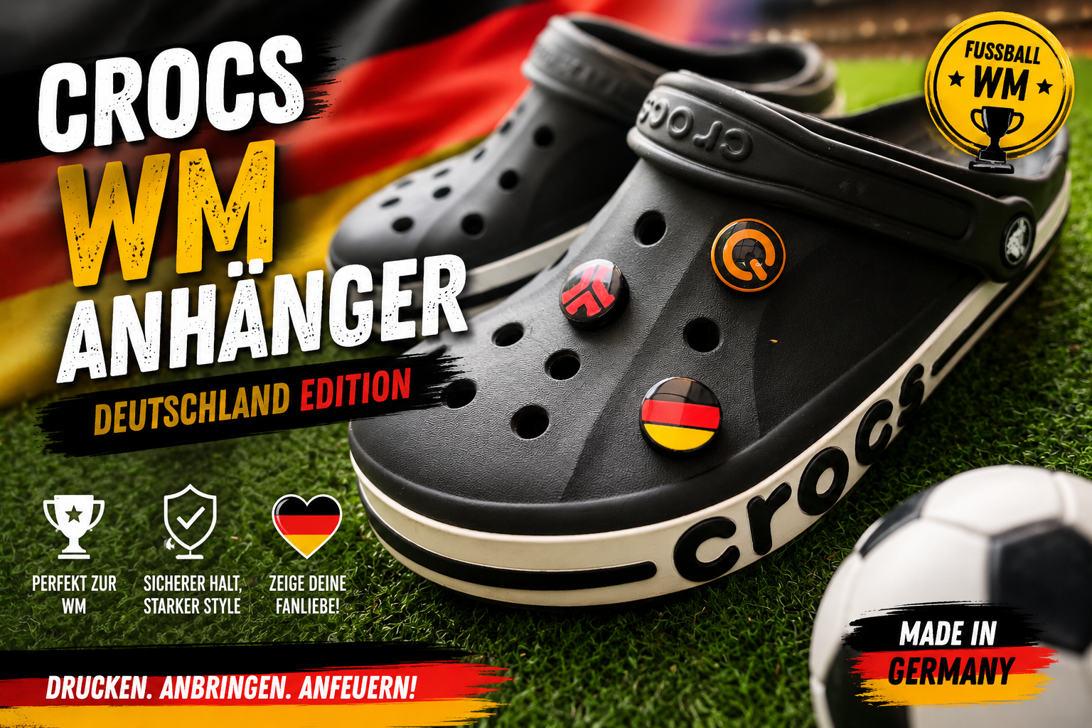 Deutschland Crocs Charm