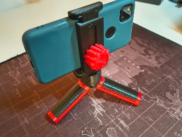 Phone Holder with dove-Tail and Tripod Thread