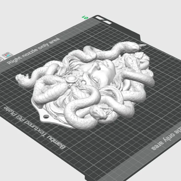 Medusaページ Medusa Wall Plaque by Solid Imagination | Download free STL model