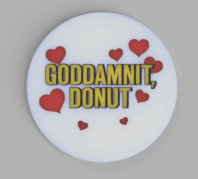 Dungeon Crawler Carl - Goddamnit Donut Coaster