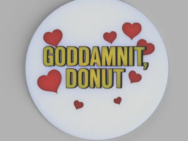Dungeon Crawler Carl - Goddamnit Donut Coaster