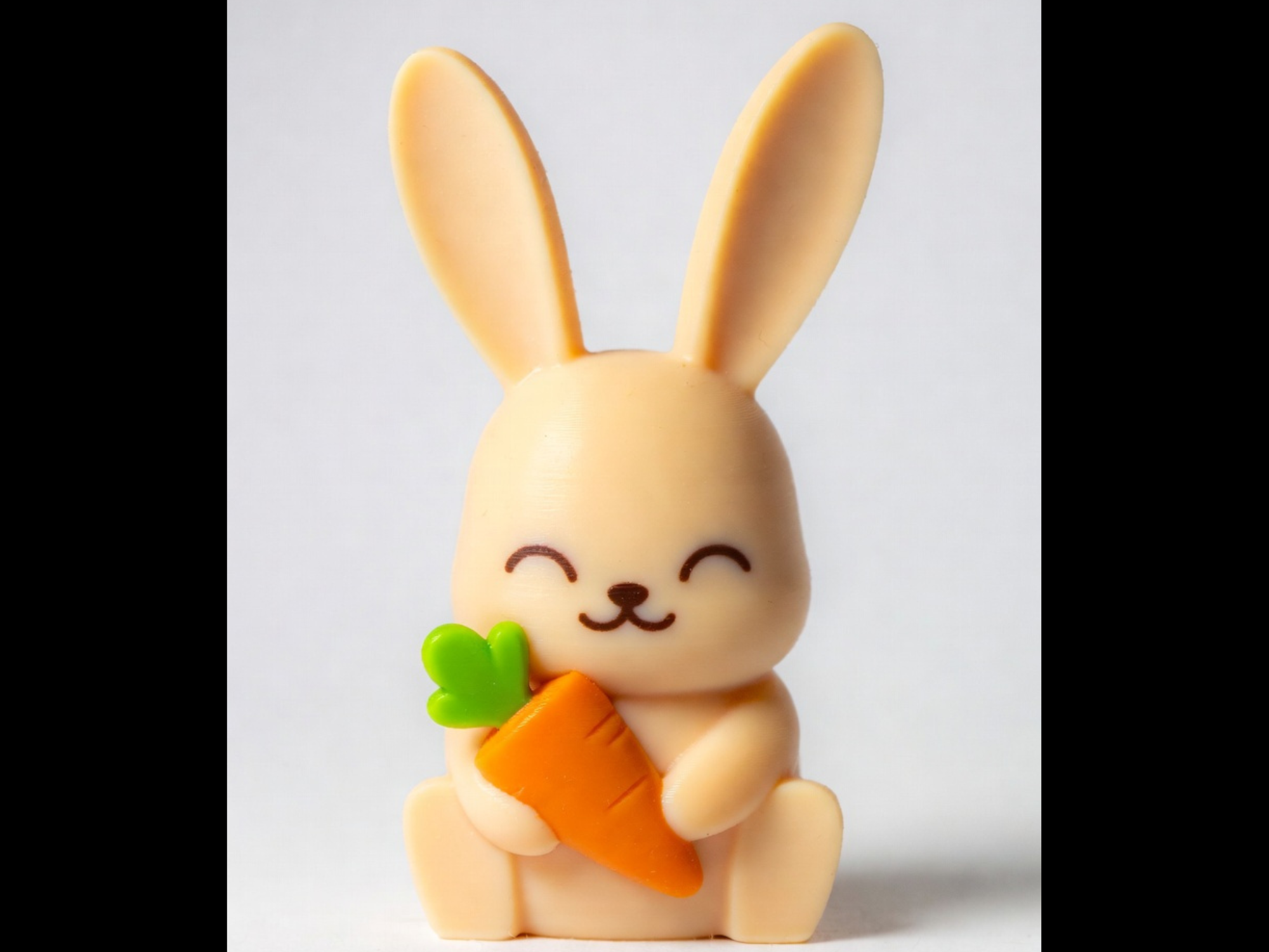 Playful Easter Bunny Figurine