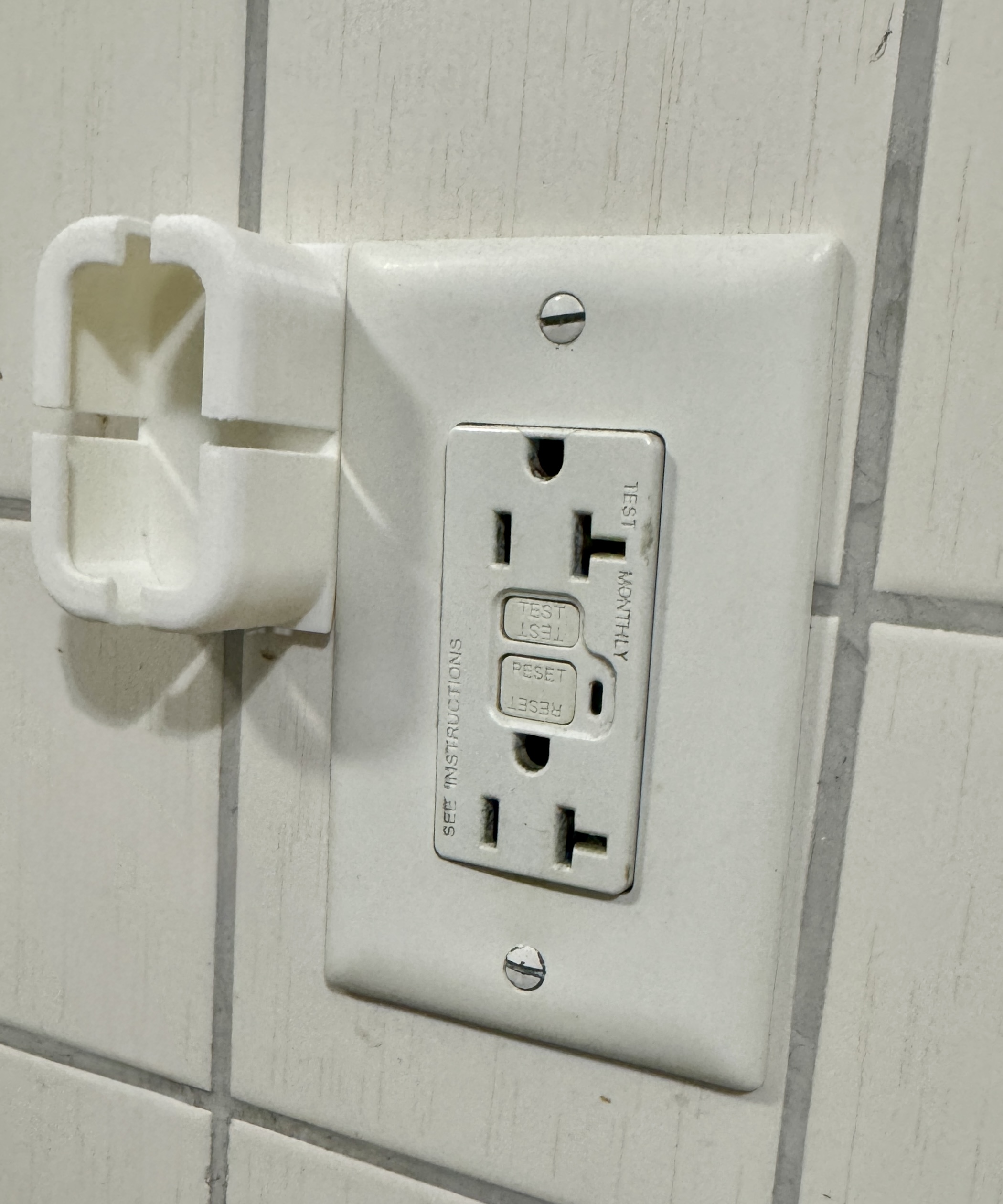 Wall Mount Charging Wire Storage