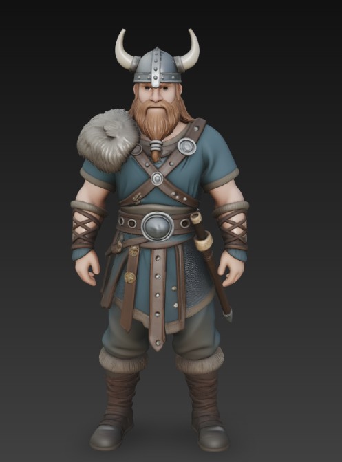 Miniatura 3 do modelo 3D viking warrior
