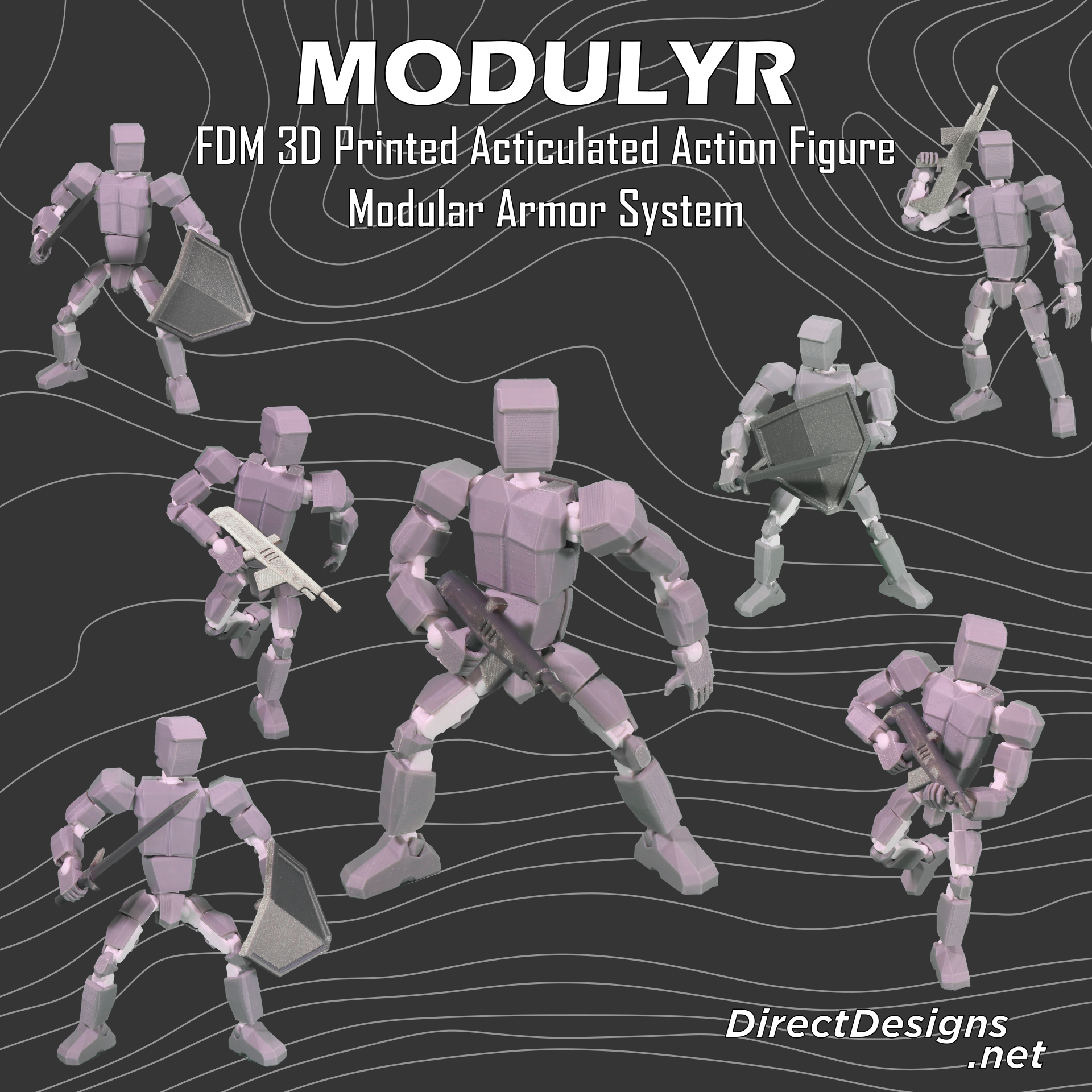 MODULYR - Modular Poseable Action Figure