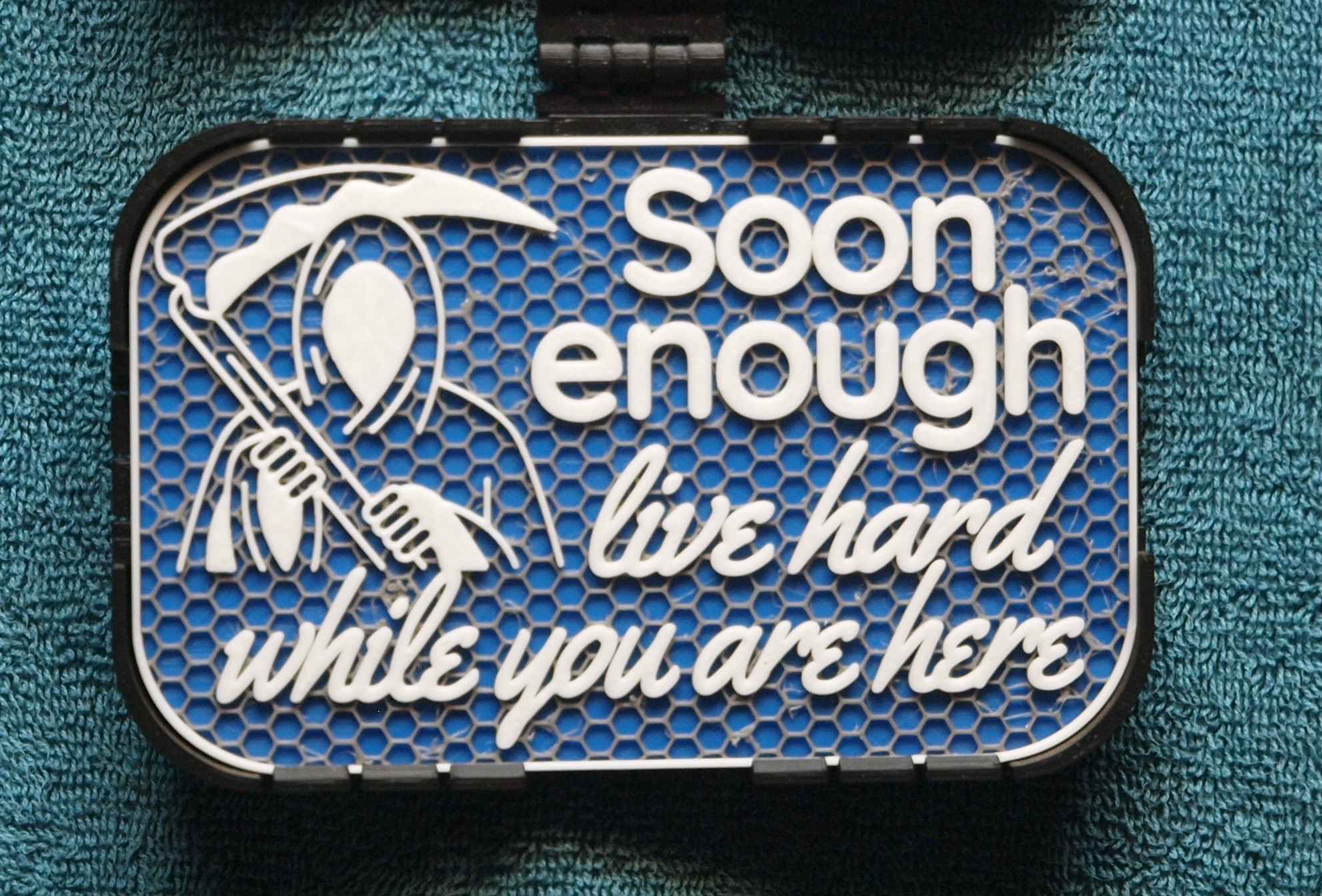 Live Hard sign