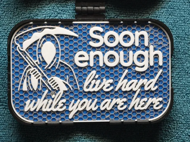 Live Hard sign