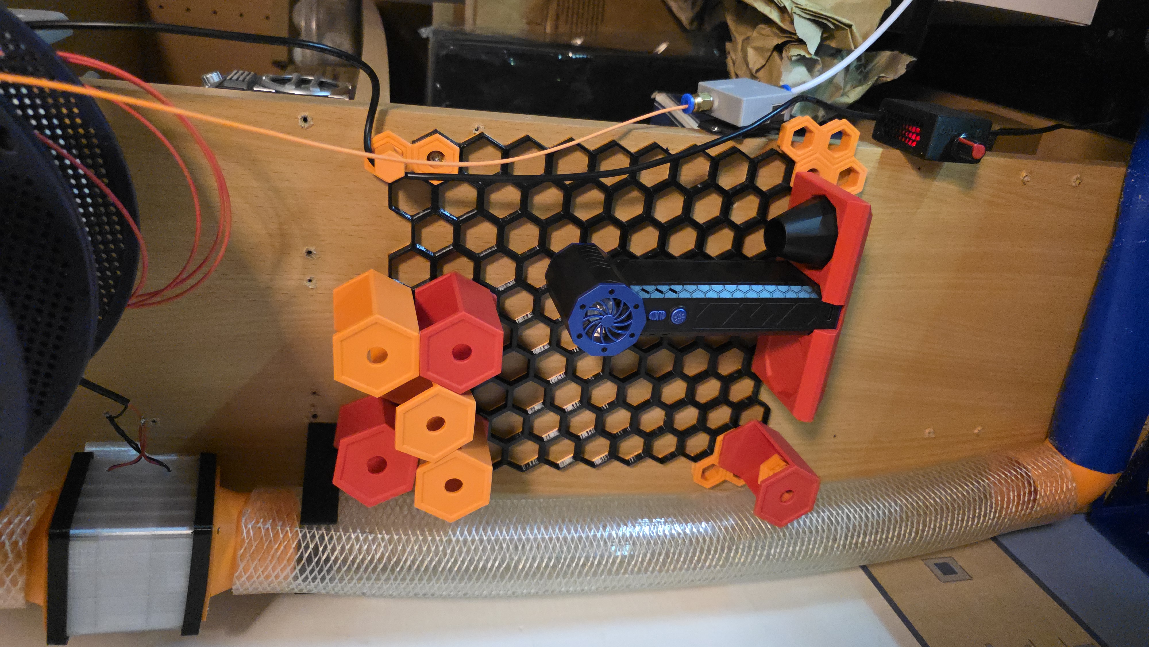 COSICOSY Handheld jet air blaster honeycomb storage wall attachment