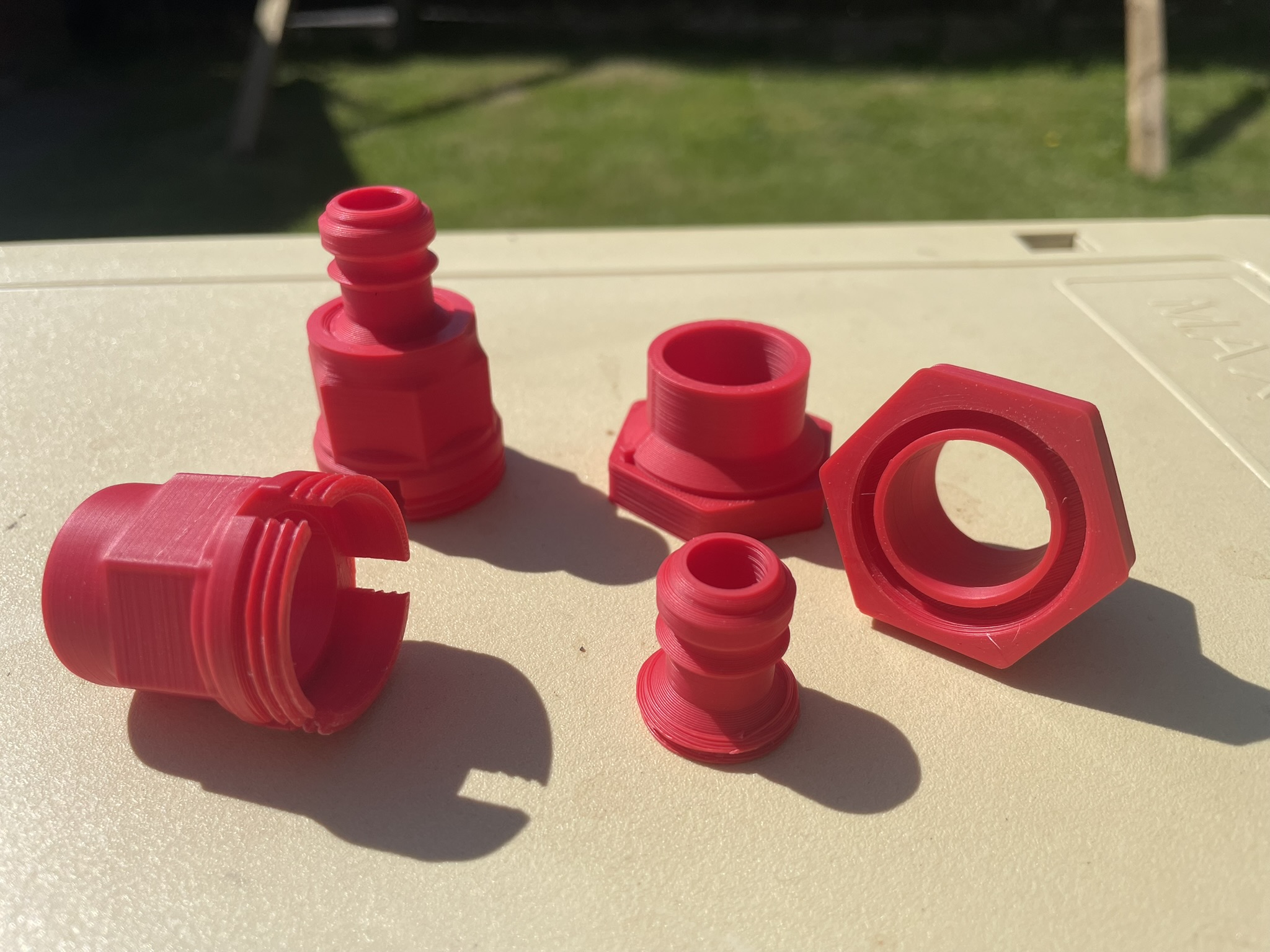PVC pipe adapter for 3D Printed Vertical Hydroponic Tower