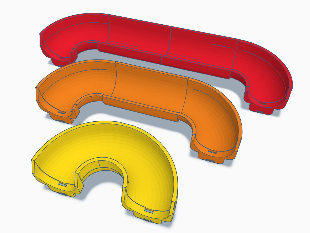 Marble Rush 1 ; 2 ; 3 curved roads 180°