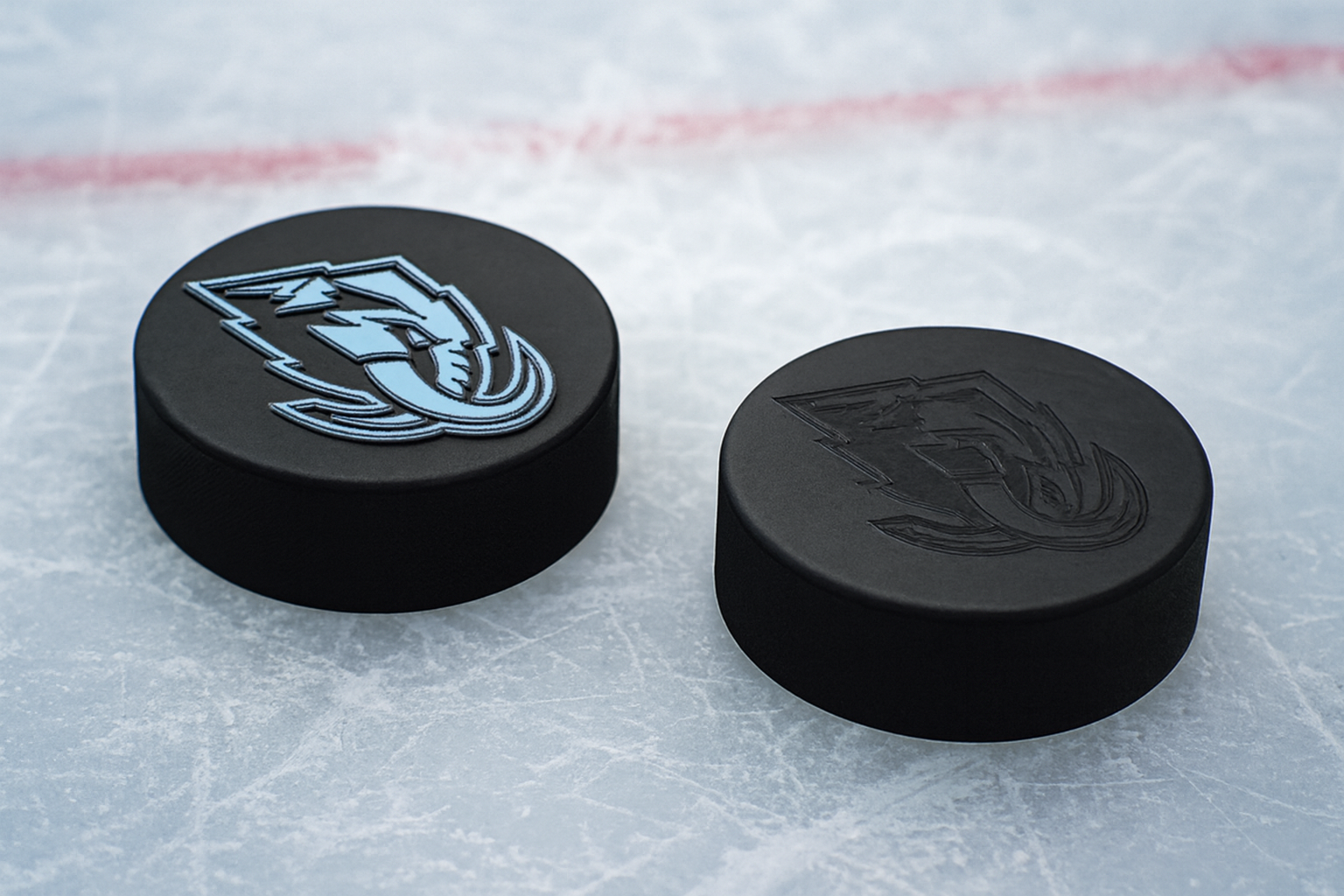 Utah Mammoth NHL Hockey Puck Logo