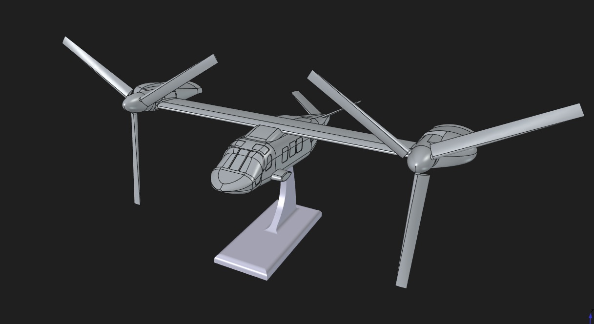 MV-75 (V-280 Valor) with stand and pivoting rotors