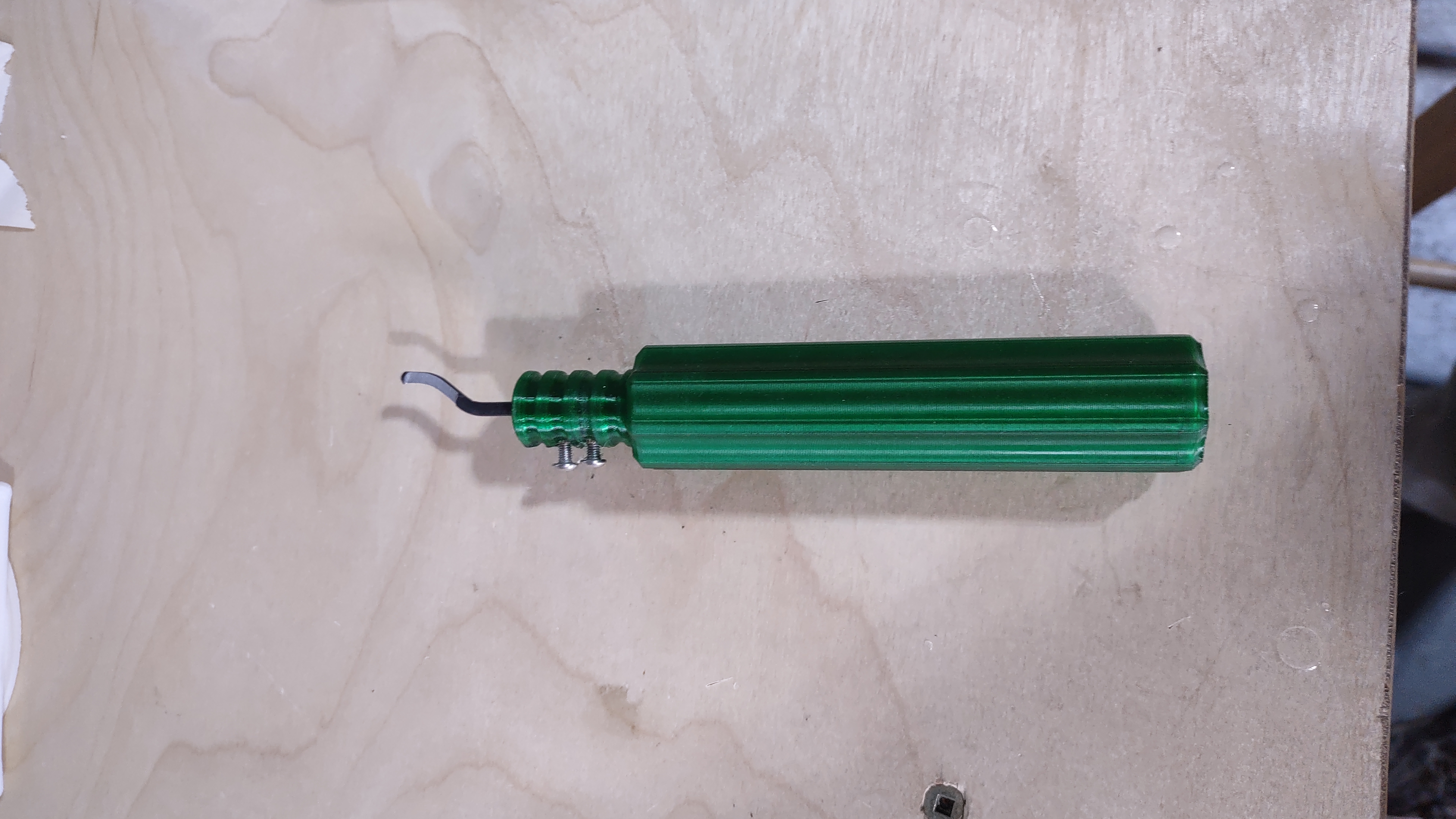 Fixed (non rotational)de-bur tool handle