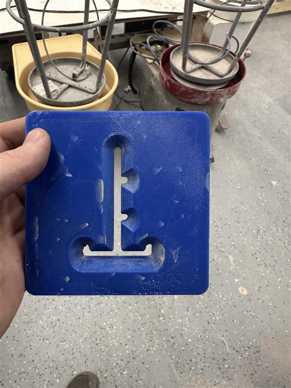 4in Test Tile Die for clay extruder