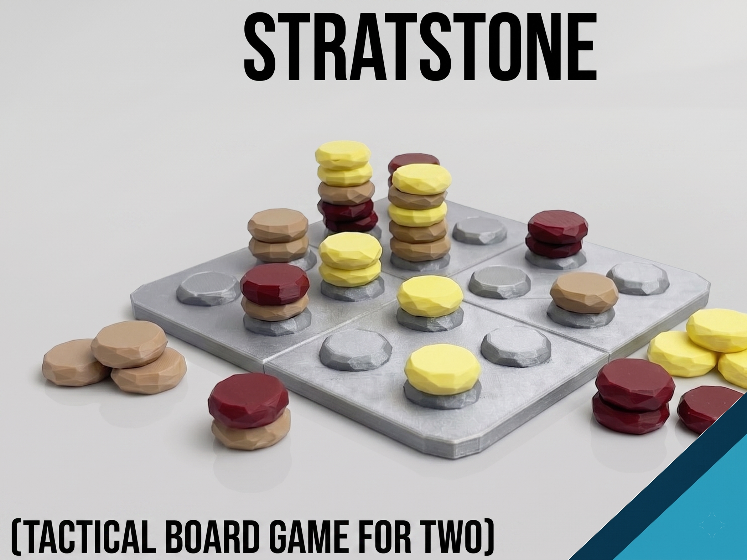 Stratstone - low poly board game