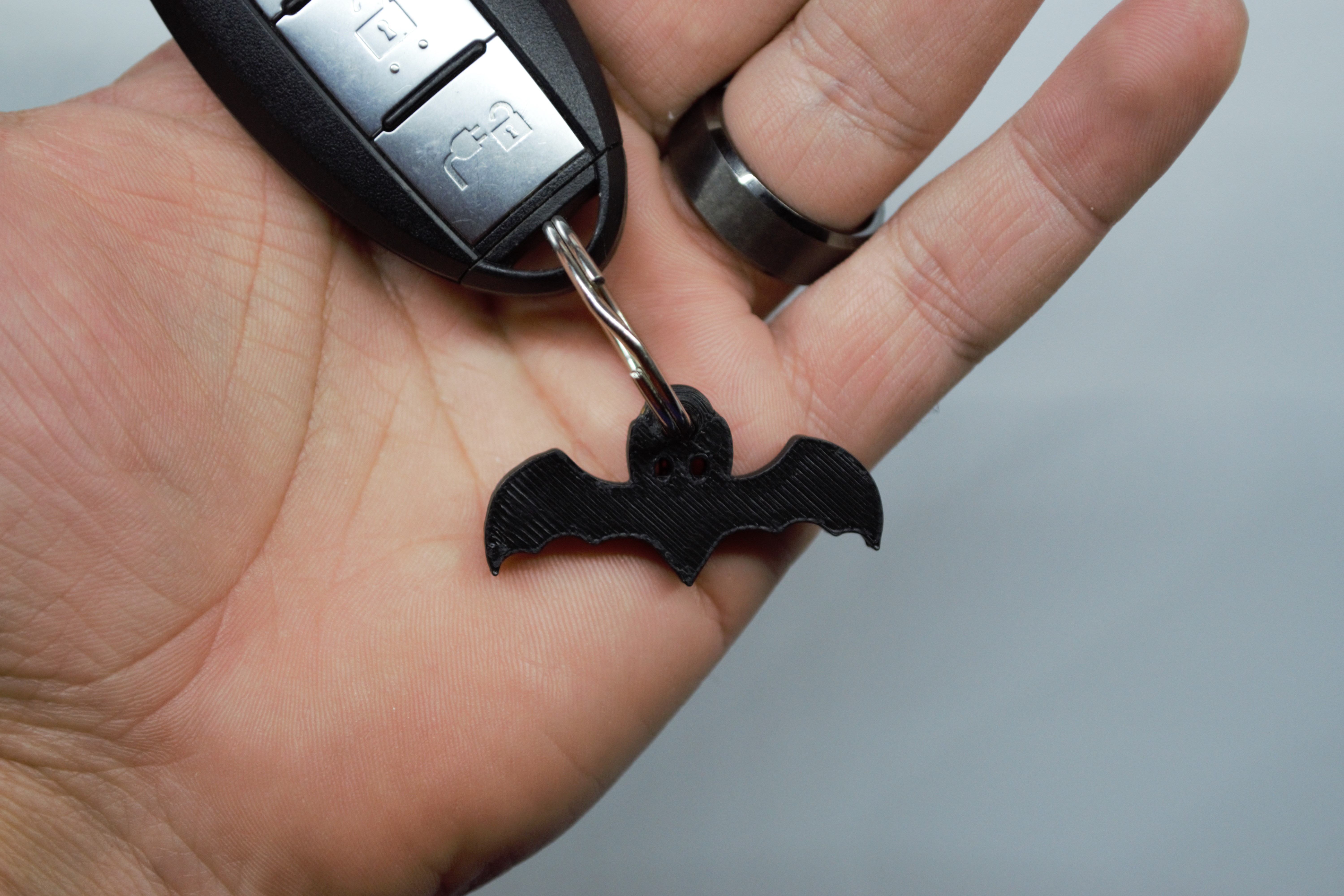 Simple Halloween bat keychain